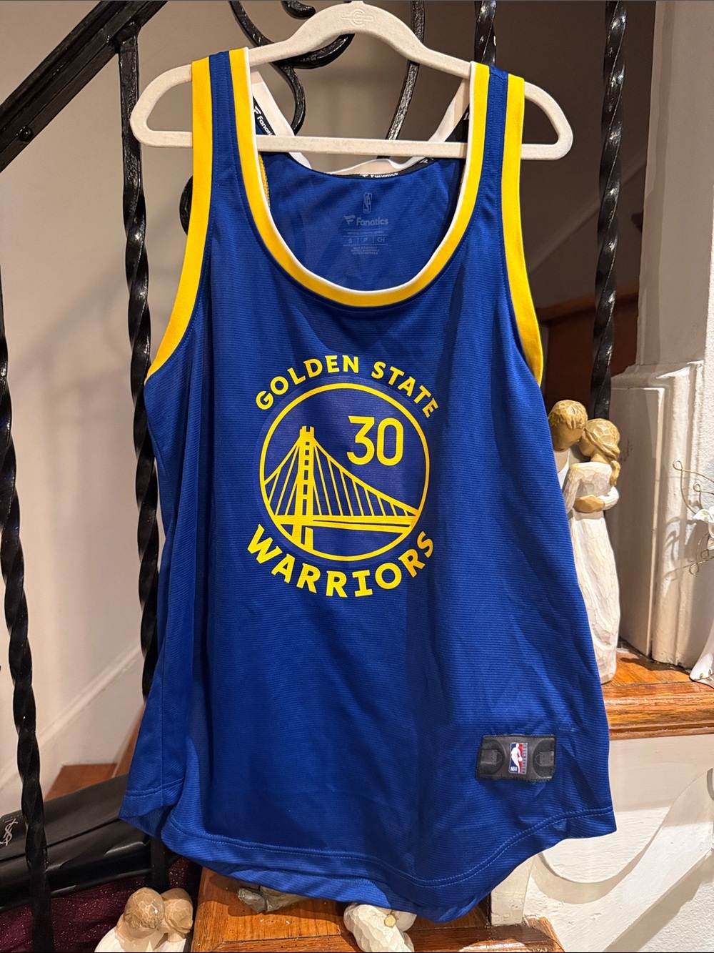 Fanatics Golden State Warriors Royal Blue and Yellow Tank Top